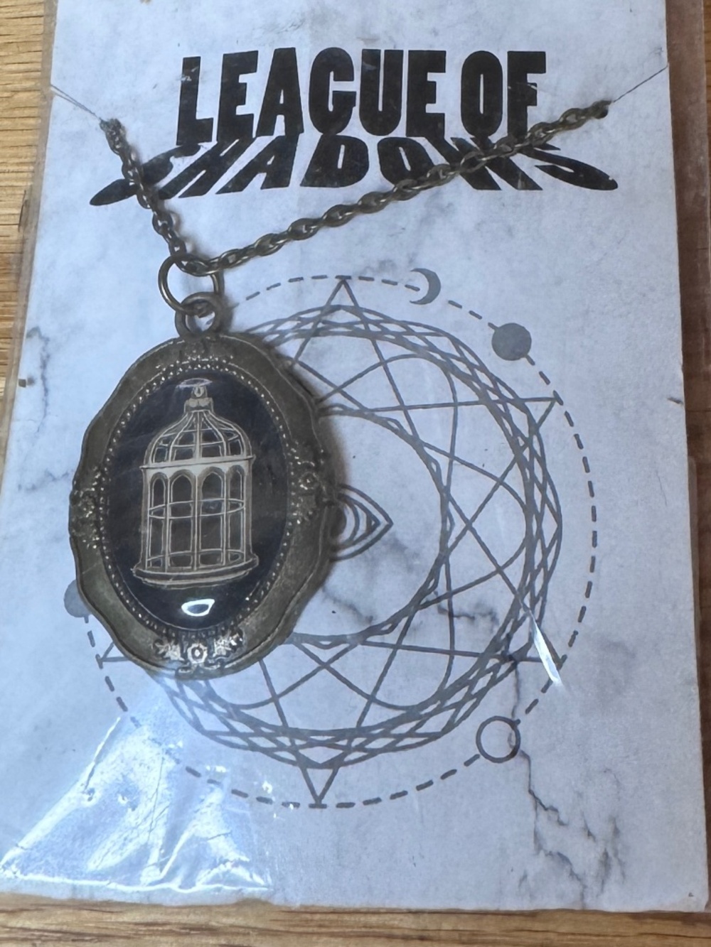 New League Of Shadows Necklace Fashion Jewelry Carpe Noctem Large Pendent Cage